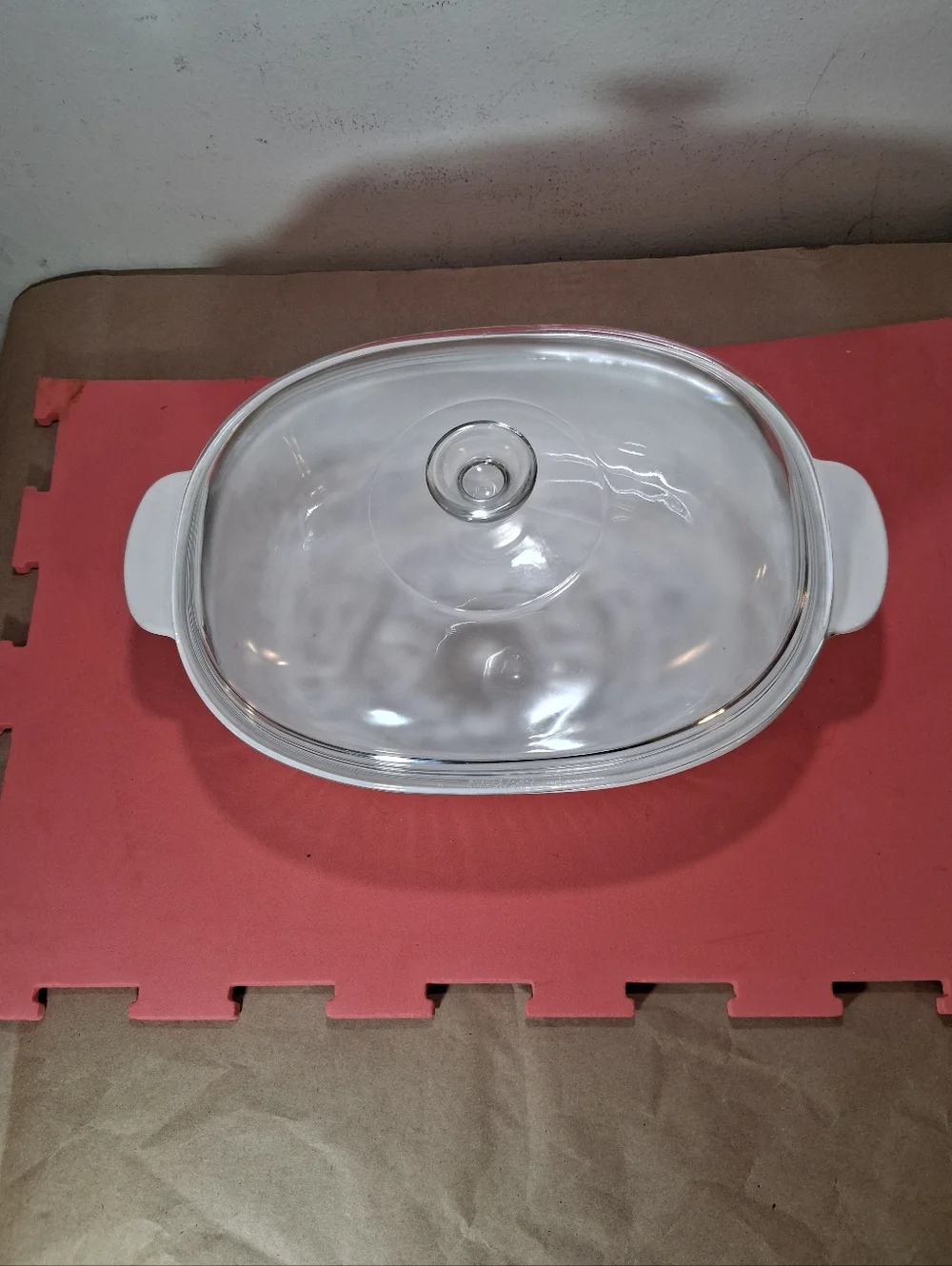 Corning Ware F-14-B French White STONEWARE 4 Qt. Oval Casserole W/ Lid